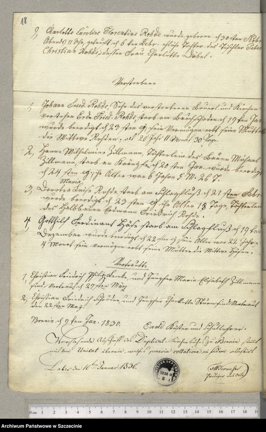 image.from.unit.number "Die Kirchenbuchs Duplicate von Bonin [Bonin]"