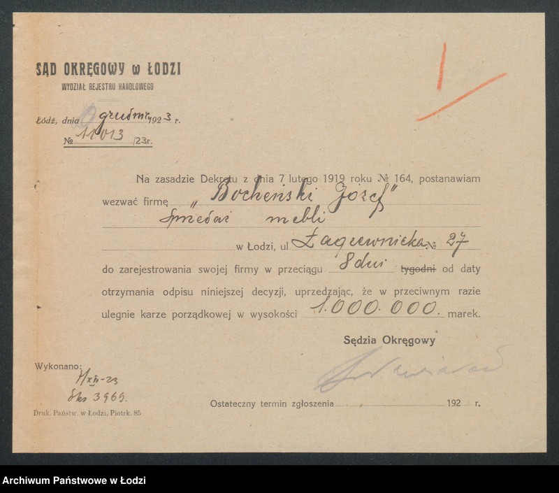 Obraz 3 z jednostki "Józef Bocheński – handel meblami"