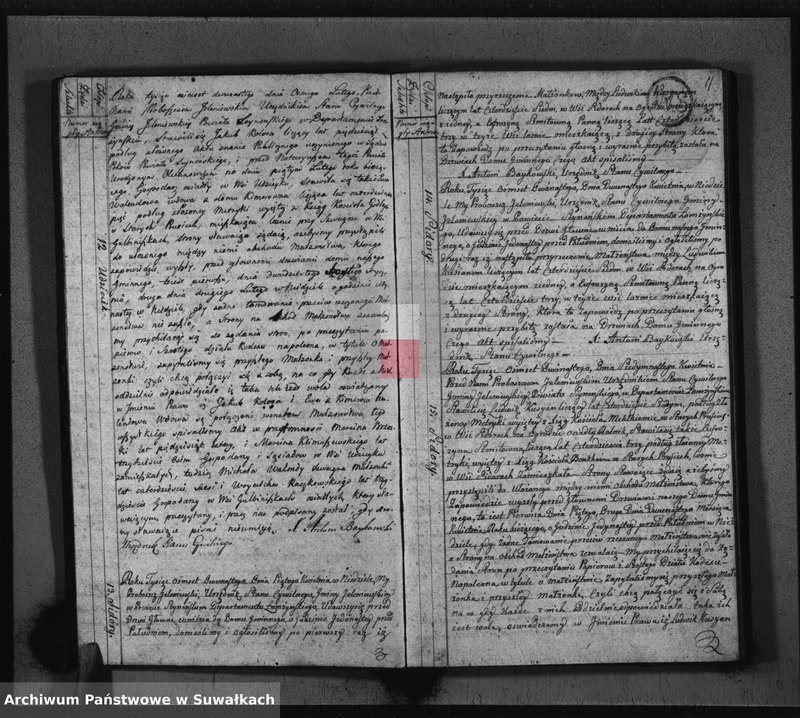 Obraz 6 z jednostki "Akta Stanu Cywilnego Zaślubionych w Gminie Jeleniewskiey od 1-go Stycznia 1812 roku."