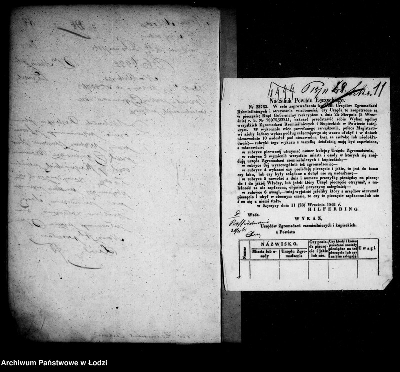 Obraz 13 z jednostki "Akta tyczące się rozmaitych cechów"