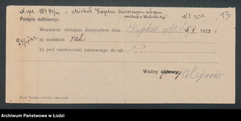 Obraz 15 z jednostki "Michał Kopka- dzierżawca młyna"