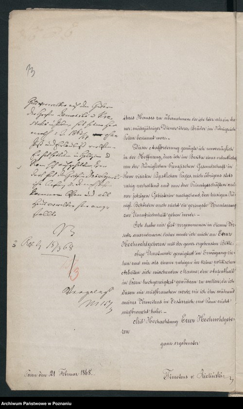 Obraz 17 z jednostki "A. betr. den polnischen Flüchtling Timotheus Zieliński"