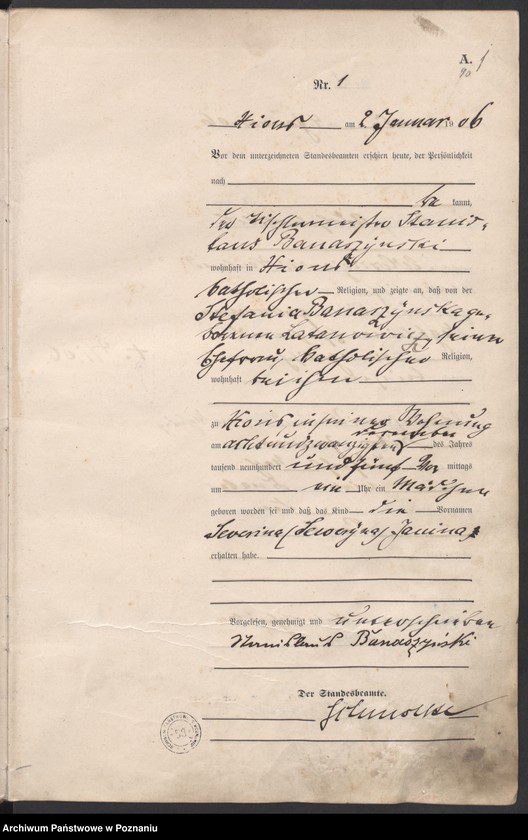 Obraz 4 z jednostki "Geburts-Haupt-Register"