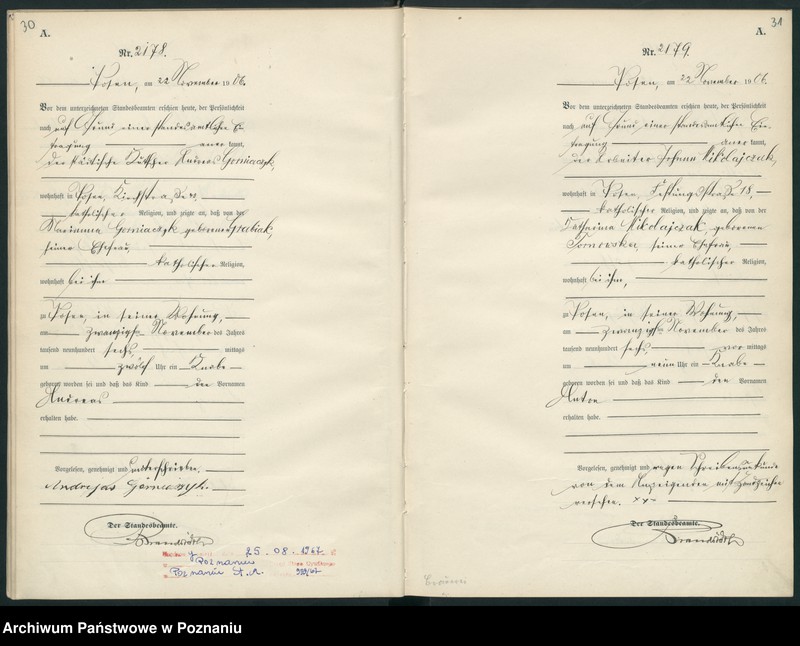 Obraz 18 z jednostki "Księga miejscowa urodzeń"