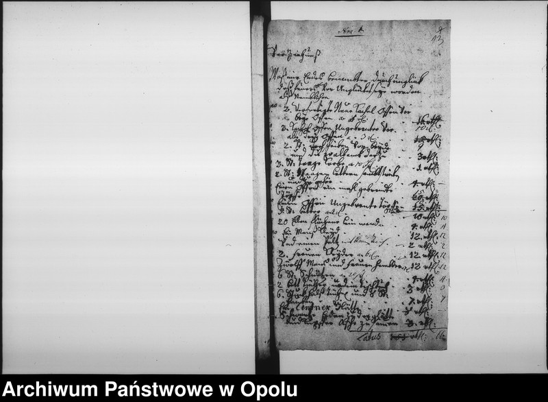 Obraz 13 z jednostki "Acta die Accise Bonificationes für die in anno 1757. 1762 und 1765 zu Oppeln abgebrandte Eygenthümer und Mieths-Einwohner betreffend. Vol. I pro 1767/8 befindlich"