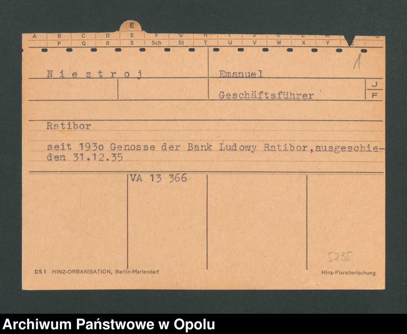 Obraz 3 z jednostki "[Niestroj Emanuel, Ratibor]"