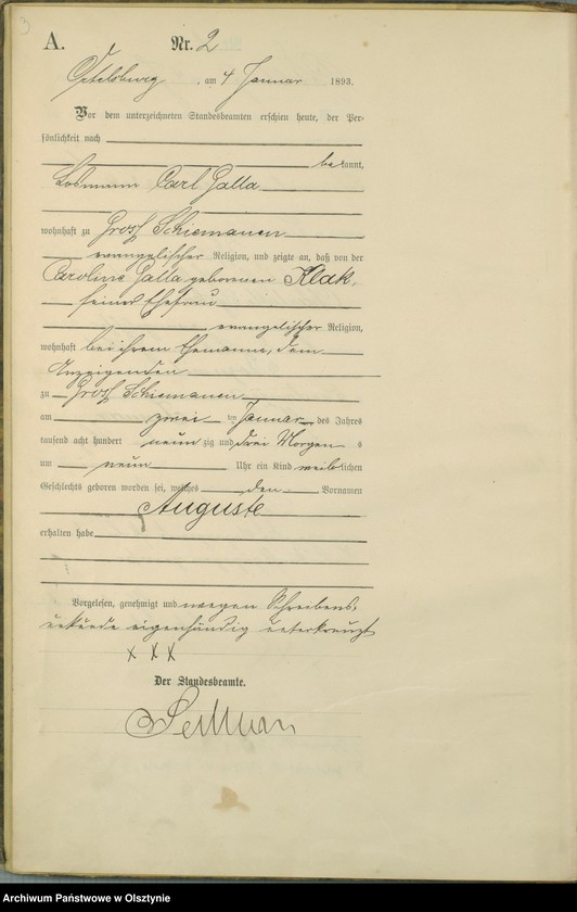 image.from.unit.number "Geburts-Haupt-Register Nr 1 - 96"