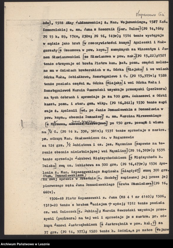 Obraz 7 z jednostki "Dzieje Kopaszewa, maszynopis"
