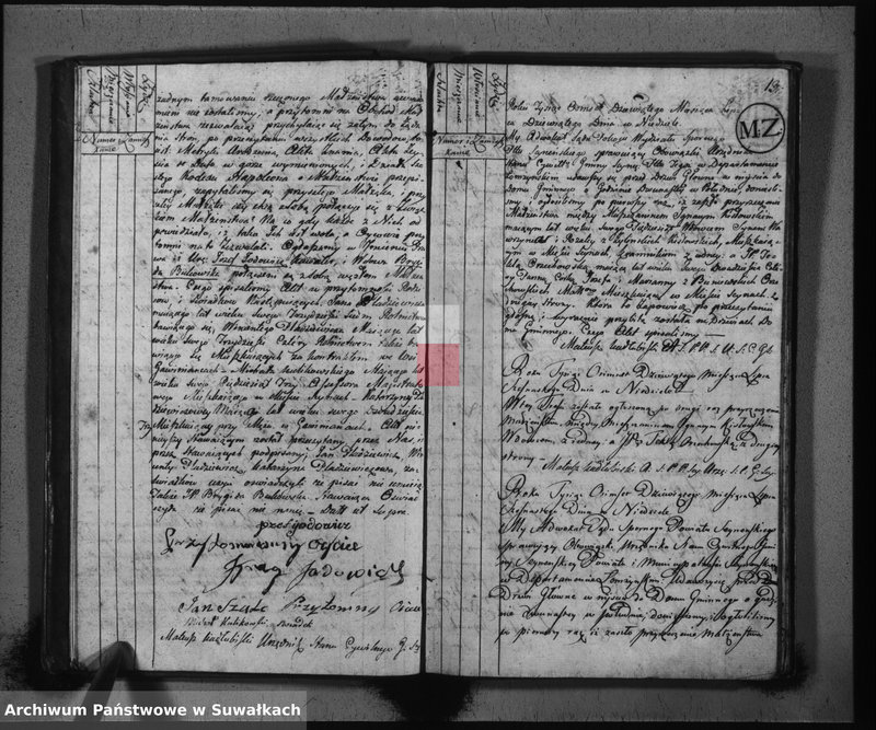 Obraz 9 z jednostki "Akta małżeństwa gminy seyneńskiey od 1-go maja 1809"