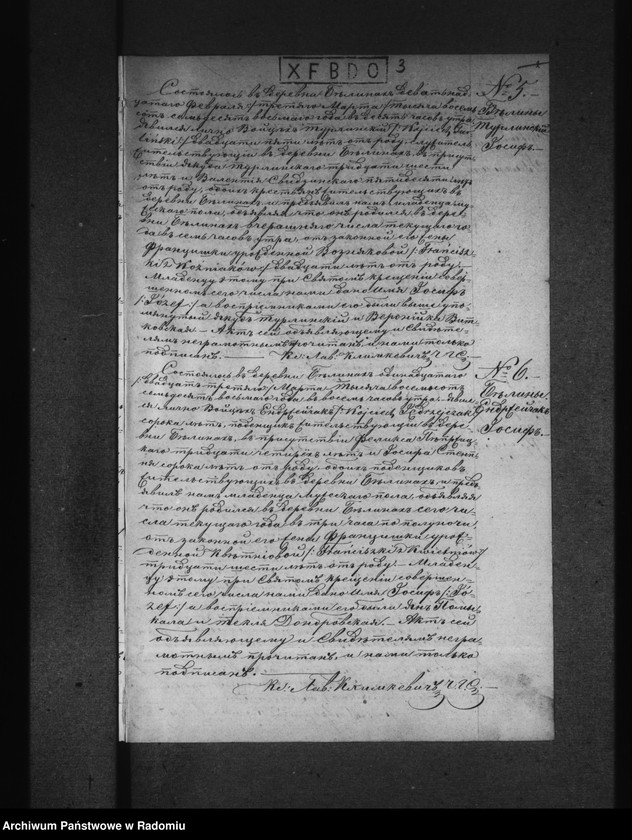 image.from.unit.number "Księga akt urodzenia, małżeństwa i zgonu par. rzym.-kat. Bieliny 1878 r."