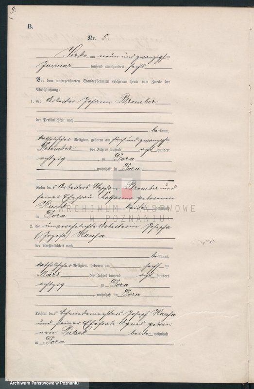 Obraz 12 z jednostki "Heirats-Haupt-Register"