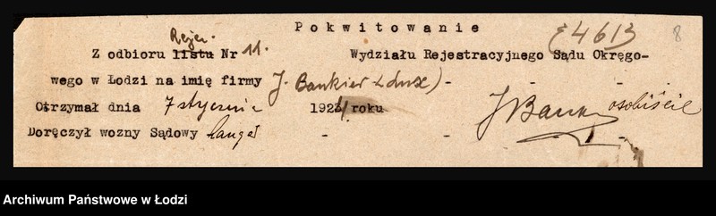 Obraz 10 z jednostki "Lux I. Bankier"