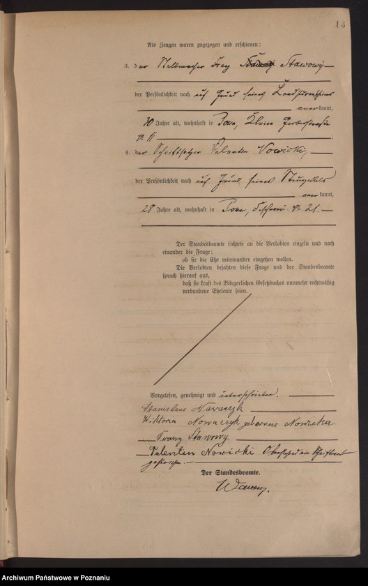 Obraz 15 z jednostki "Księga miejscowa małżeństw tom I [Rejestr główny małżeństw]"