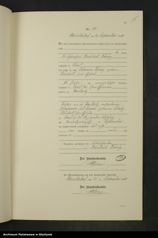 image.from.unit.number "Sterbe-Neben-Register Nr 1 - 22"