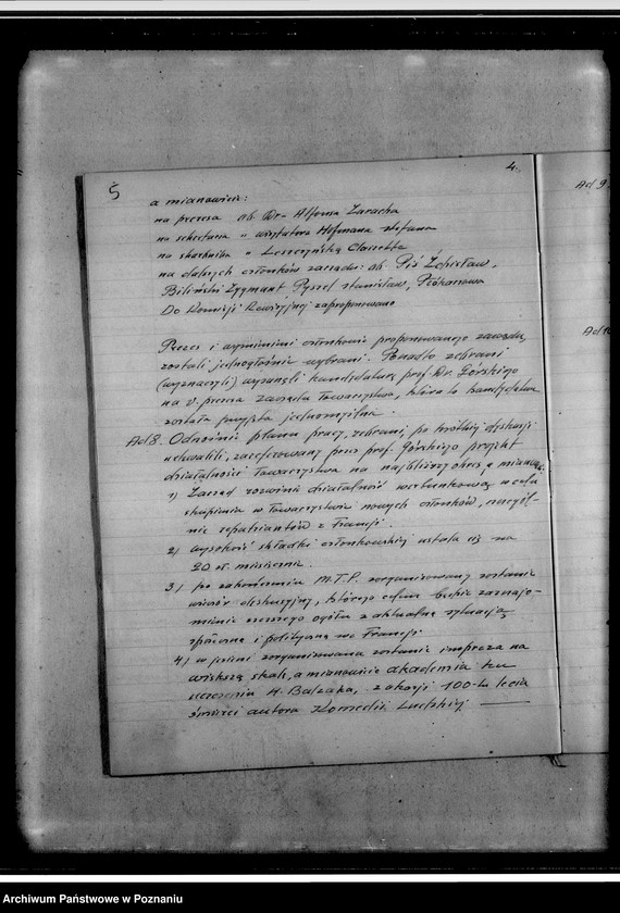 Obraz 9 z jednostki "Książka protokołów Towarzystwa Przyjaźni Polsko-Francuskiej w Poznaniu"