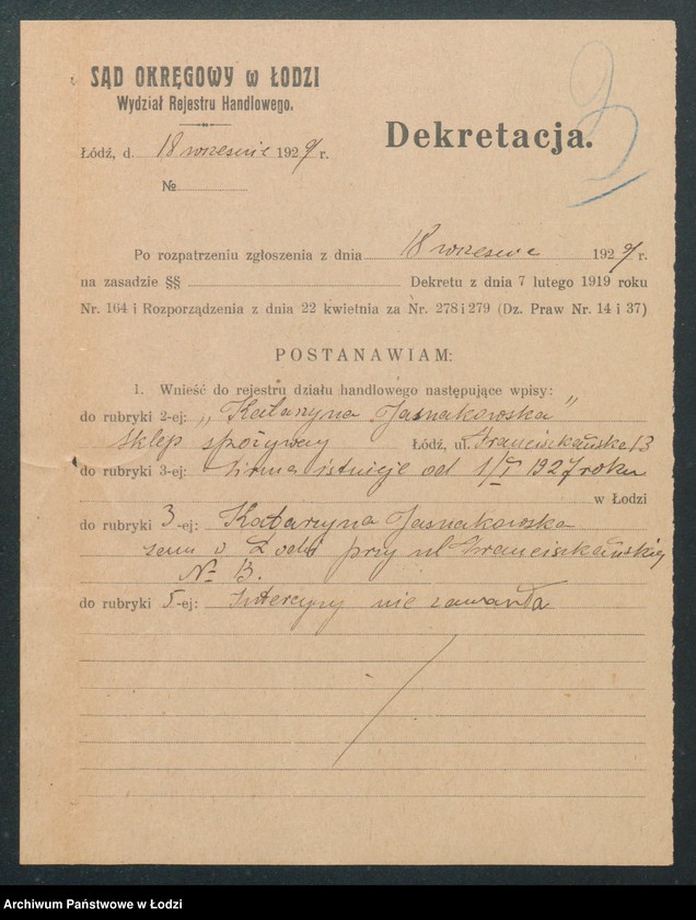 Obraz 5 z jednostki "Katarzyna Jasnakowska - sklep spożywczy"