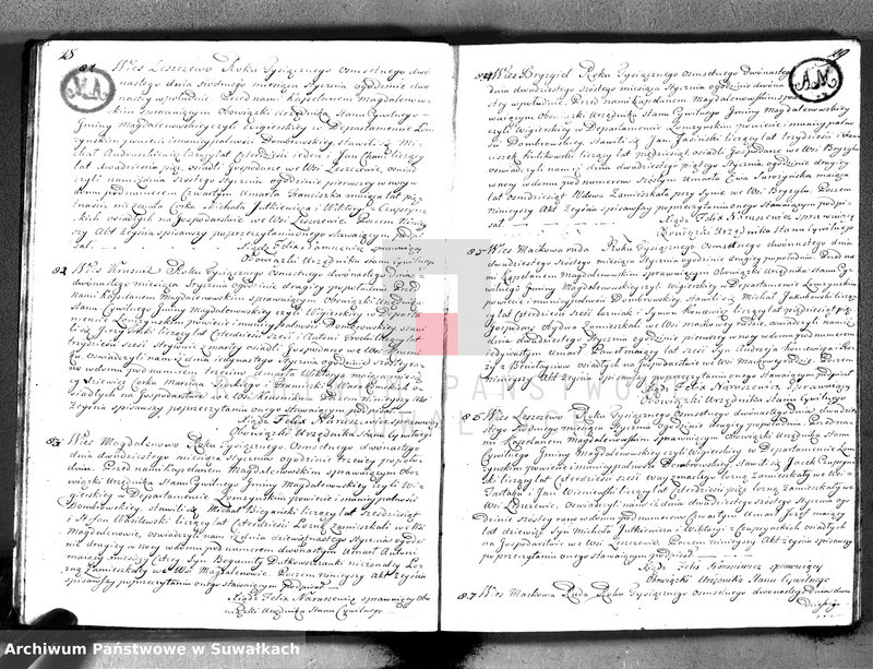 image.from.unit.number "Akta zejścia gminy wigierskiey od 1-go maja 1811 do dnia ostatniego kwietnia 1812 roku"