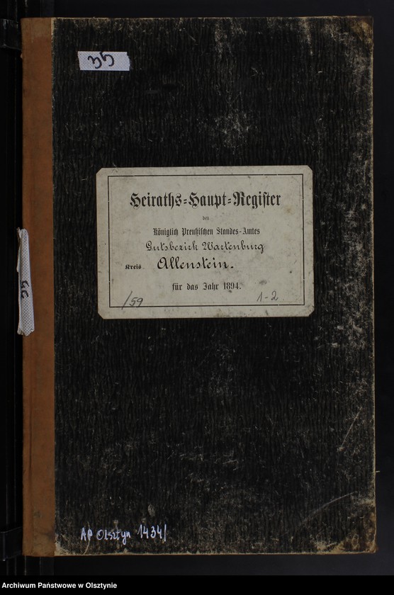 image.from.unit.number "Heiraths-Haupt-Register /wpisów nie było/"