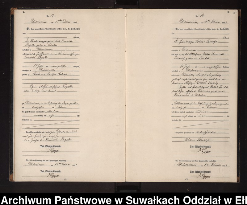 image.from.unit.number "Sterbe-Neben-Register des Preussischen Standes-Amtes Widminnen Kreis Loetzen"
