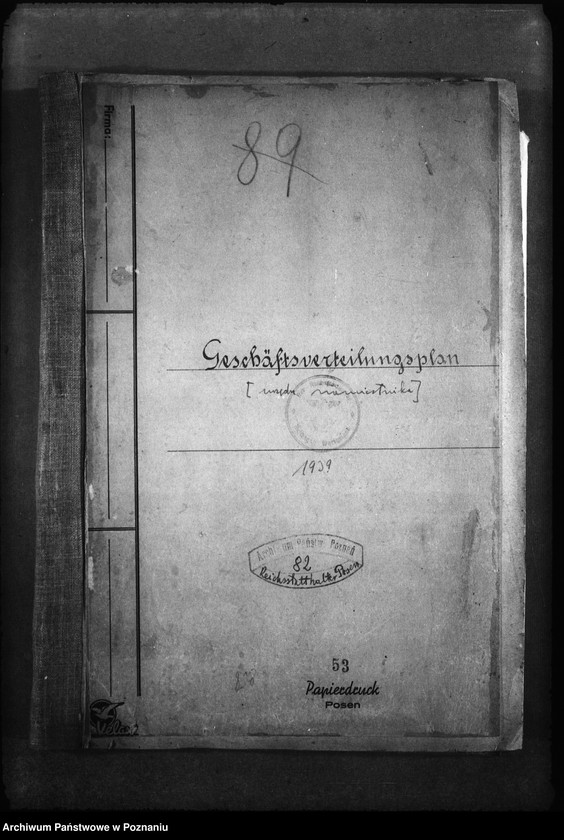 Obraz 4 z jednostki "Geschäftsverteilungsplan (urzędu namiestnika)"