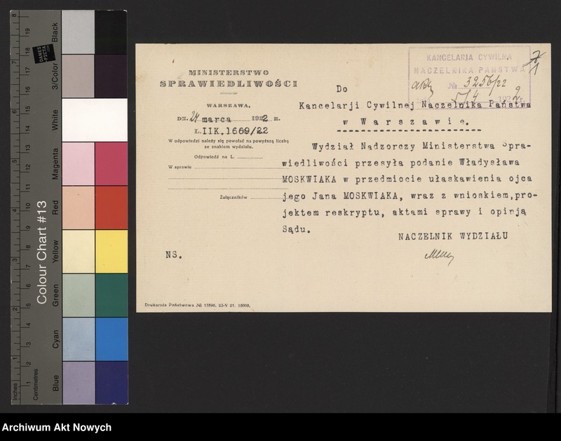 image.from.unit.number "Ułaskawienia z b. Kongresówki - uwzględnione, dotyczące zabójstw, uszkodzeń ciała, gwałtu, oporu wobec urzędnika, niedopełnienia obowiązków wojskowych i niedbalstwa, kradzieży, pokątnego gorzelnictwa, łapówkarstwa, fałszywych zeznań oraz podżegania w 1919 r. pracowników Szpitala Przemienienia Pańskiego w W-wie do strajku"