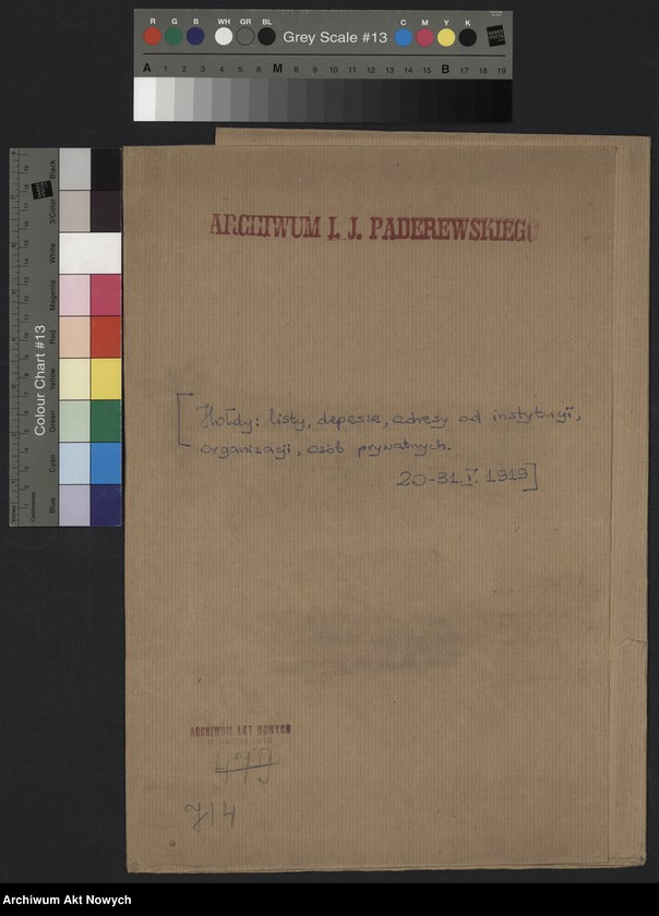 image.from.unit.number "Hołdy; listy, depesze, adresy, od instytucji, organizacji, osób prywatnych"