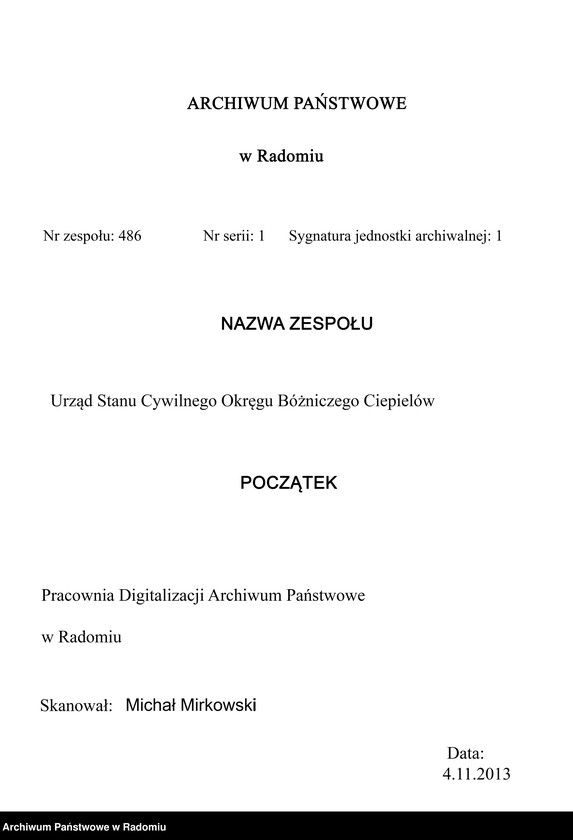 image.from.unit "[Duplikat akt urodzonych, zaślubionych i zmarłych Okręgu Bóżniczego Ciepielów na 1874 r.]"