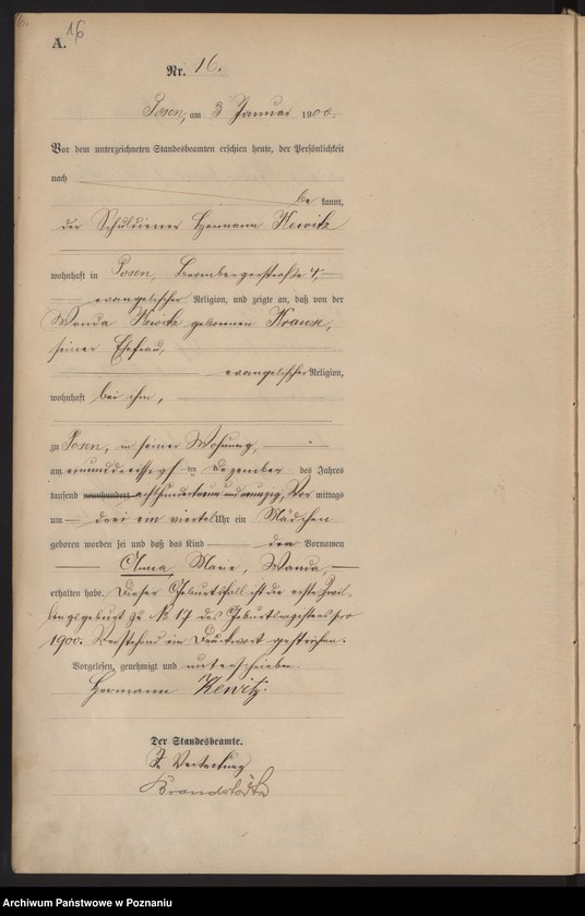 Obraz 19 z jednostki "Księga miejscowa urodzeń"