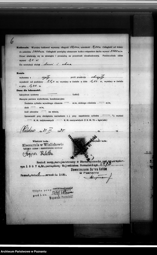 Obraz 10 z jednostki "Mleczarnia Wielichowo, pow. śmigielski nr woj. kotła 6472"