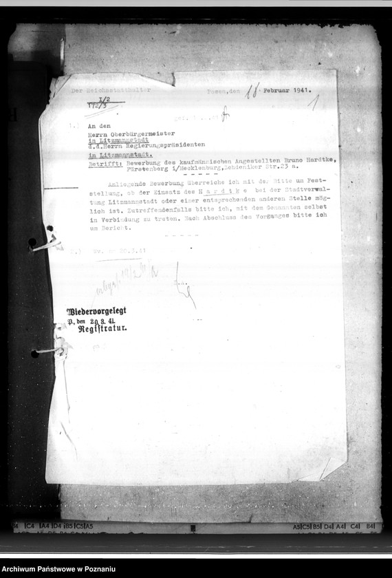 Obraz 5 z jednostki "Bewerbungen um Anstellung im Beamtendienst"