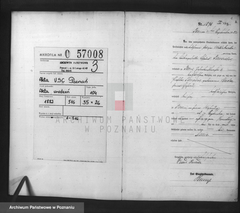 Obraz 2 z jednostki "Księga urodzeń t. IV"