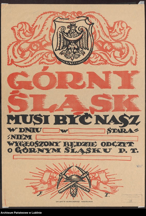 Obraz 3 z kolekcji "Nie damy Śląska! - kampania propagandowa przed plebiscytem w 1921 r."