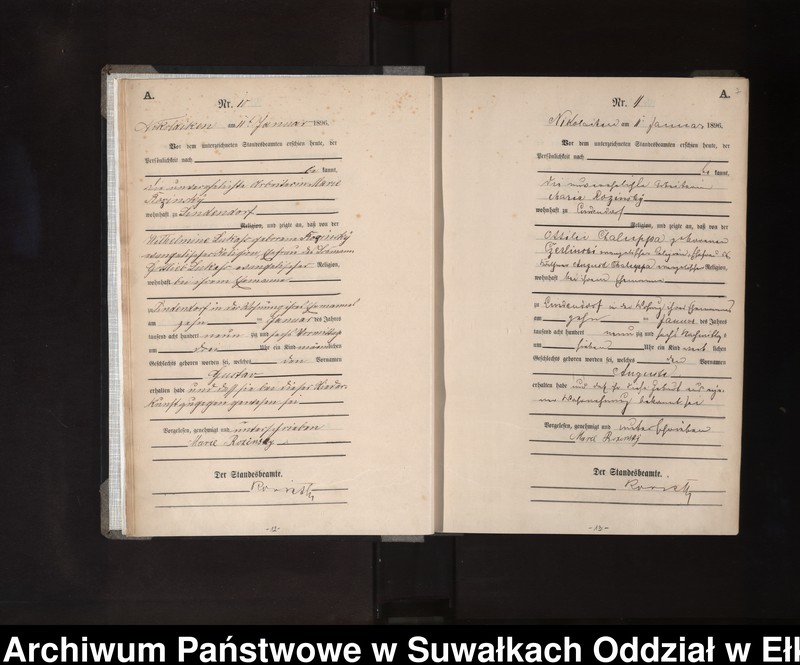 image.from.unit.number "Geburts-Haupt-Register des Königlichen Preussischen Standes-Amtes Nikolaiken Kreis Sensburg"