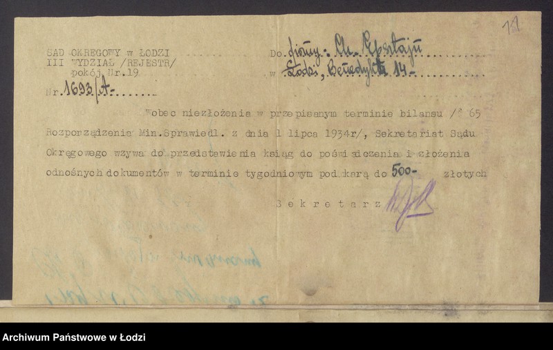 Obraz 13 z jednostki "Chaskiel Epsztajn- sprzedaż mięsa"