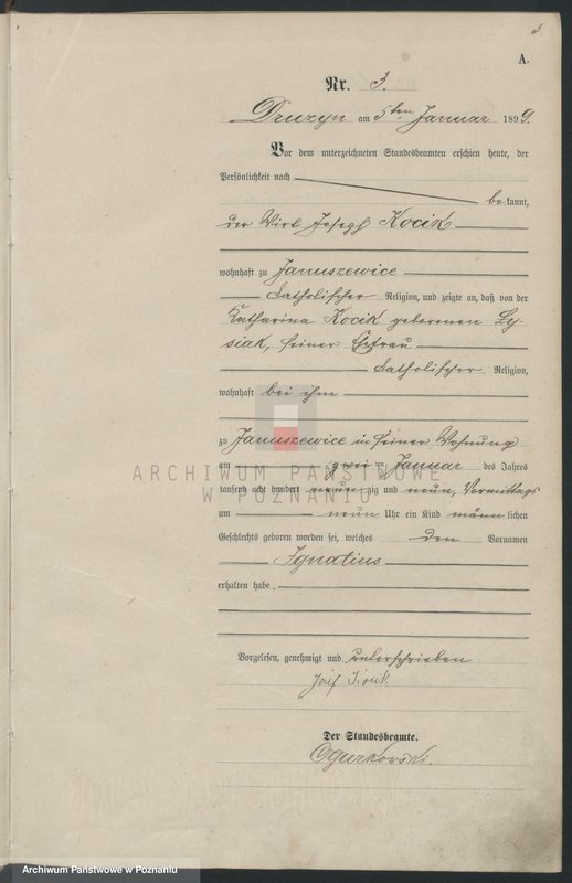 image.from.unit.number "Księga aktów urodzenia"