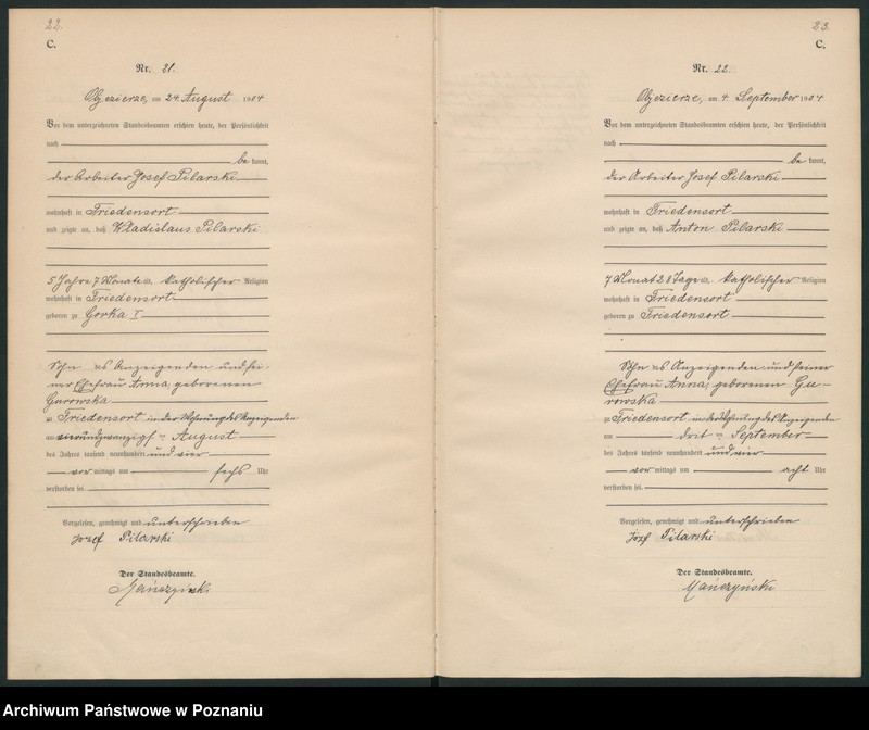 Obraz 14 z jednostki "Sterbe-Haupt-Register"