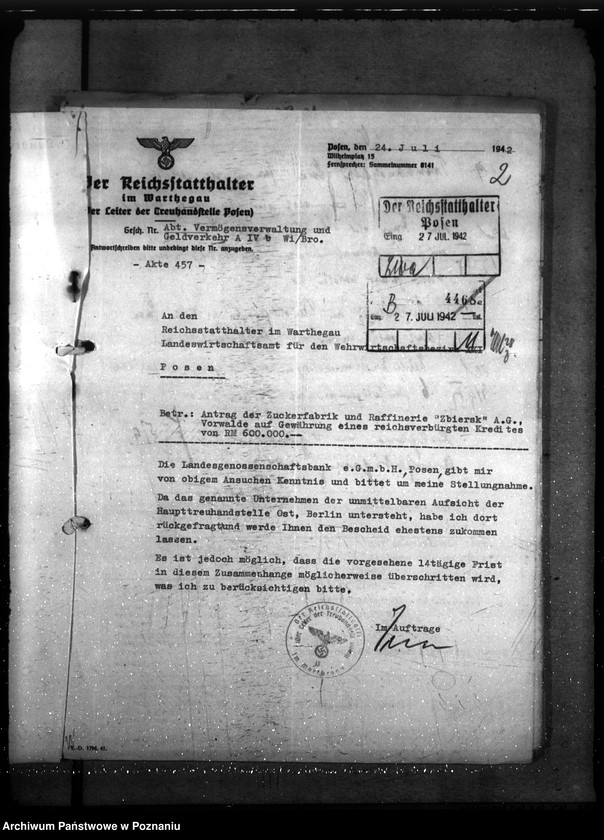 Obraz 6 z jednostki "Przyznanie pomocy gospodarczej dla cukrowni "Zbiersk""