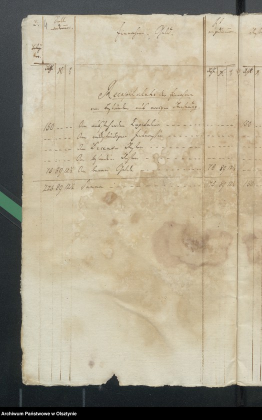 image.from.unit.number "Jahr Kirchen Rechnung über Einnahme und Ausgabe wie auch Bau Rechnung"