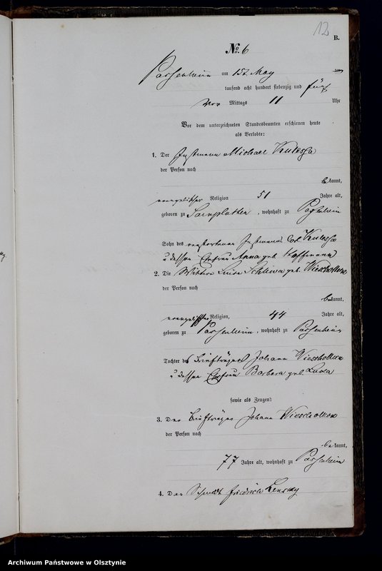 image.from.unit.number "Haupt-Heiraths-Register Nr 1 - 20"