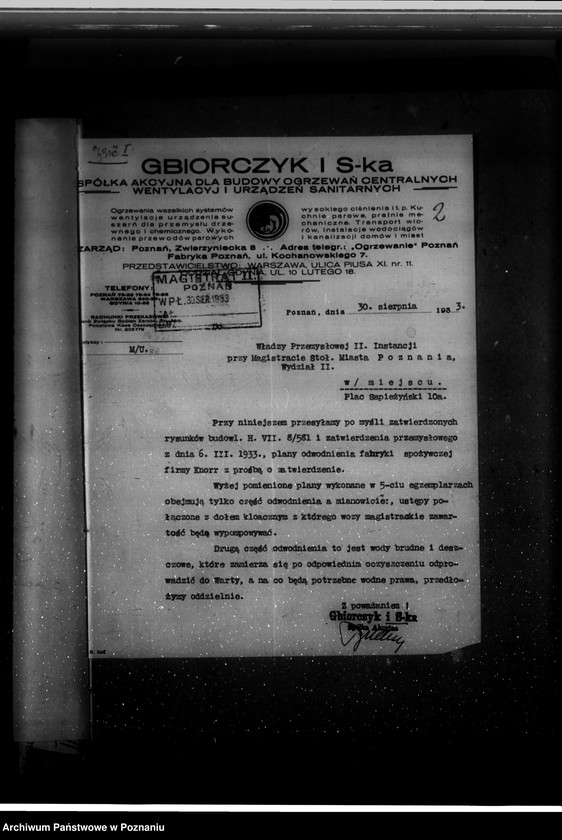 Obraz 6 z jednostki "Zatwierdzenie dodatkowe zakładu przemysłowego Firmy "Knorr" spółka z o. o. w Poznaniu"