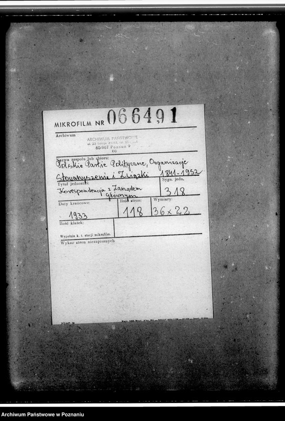 Obraz 2 z jednostki "Korespondencja z Zarządem Głównym"