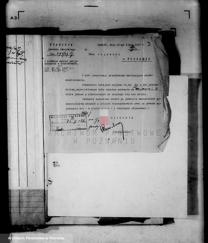 Obraz 7 z jednostki "Zebrania periodyczne powiatowe /protokoły z zebrań kierowników władz i urzędów niezespolonych z terenu poszczególnych powiatów omawiające ogólną sytuację polityczną i społeczno-gospodarczą"