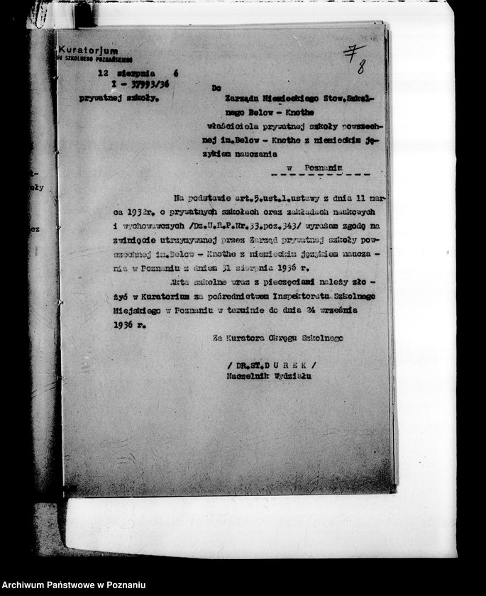 Obraz 12 z jednostki "Prywatna Szkoła Powszechna z niemieckim językiem nauczania imienia Schillera- Poznań"