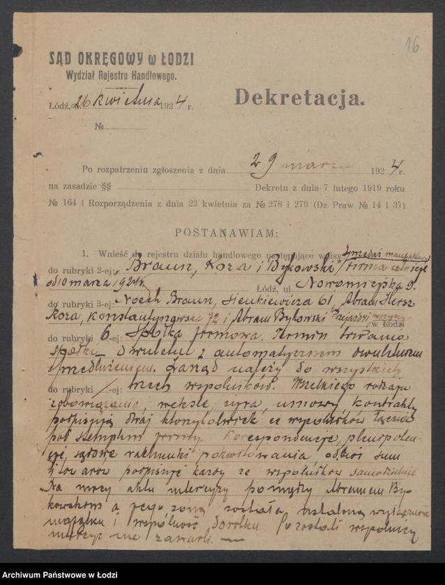 Obraz 18 z jednostki "Braun, Koza i Bykowski- sprzedaż manufaktury"