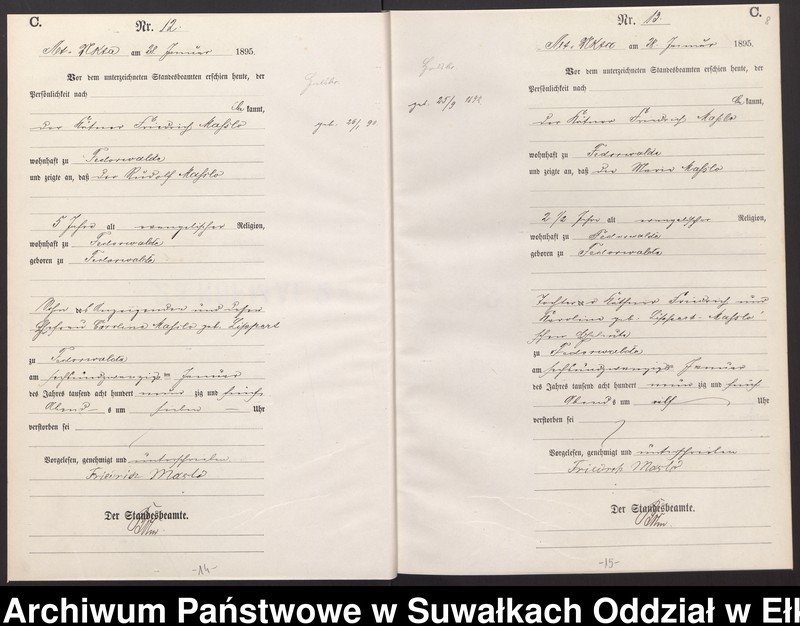 image.from.unit.number "Sterbe-Haupt-Register des Königlichen Preussischen Standes-Amtes Alt Ukta Kreis Sensburg"