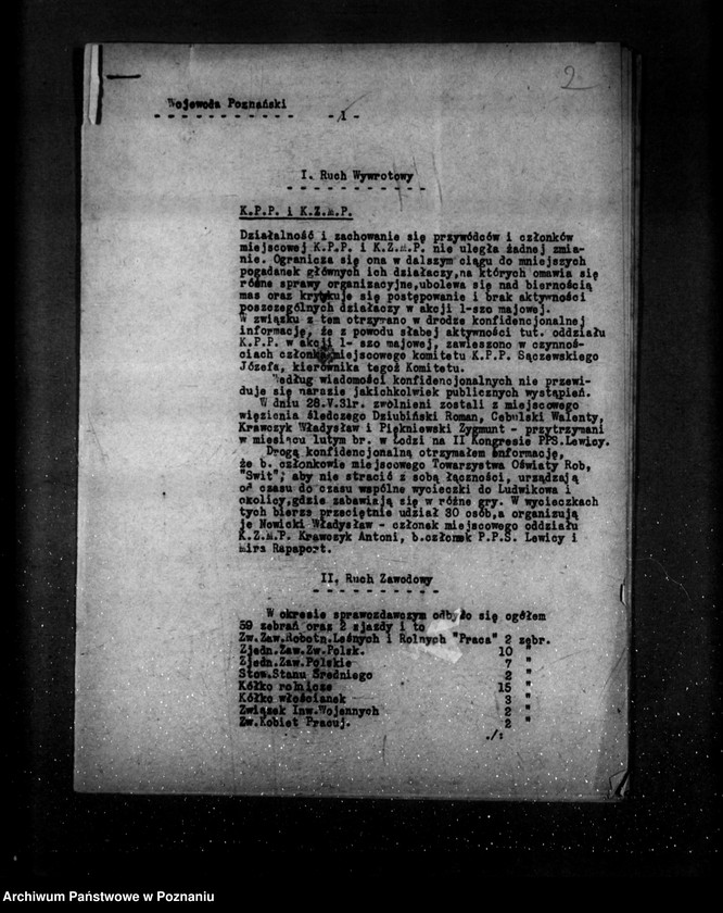 Obraz 6 z jednostki "Sprawozdania okresowe ze stanu bezpieczeństwa za miesiąc maj i czerwiec 1931 r. nr 18-19"