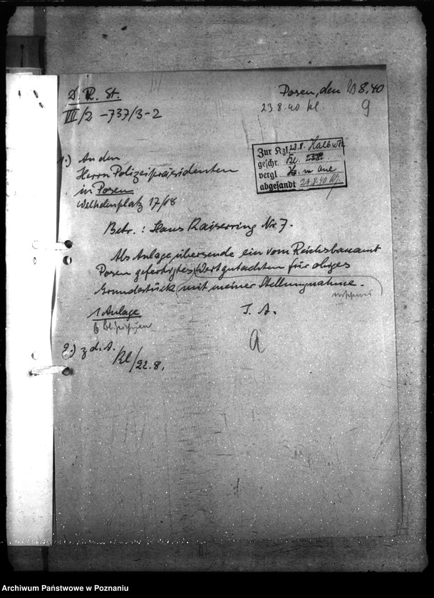 Obraz 13 z jednostki "Dienstwohnung des Polizeipräsidenten (Poznań)"