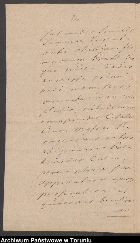 image.from.unit.number "Fundacja dla klasztoru benedyktynek w Grudziądzu na dobrach Lichtenfeld zapisana przez Antoniego Kruszyńskiego (1120 pruskiej monety) pokwitowania odbioru, spory"
