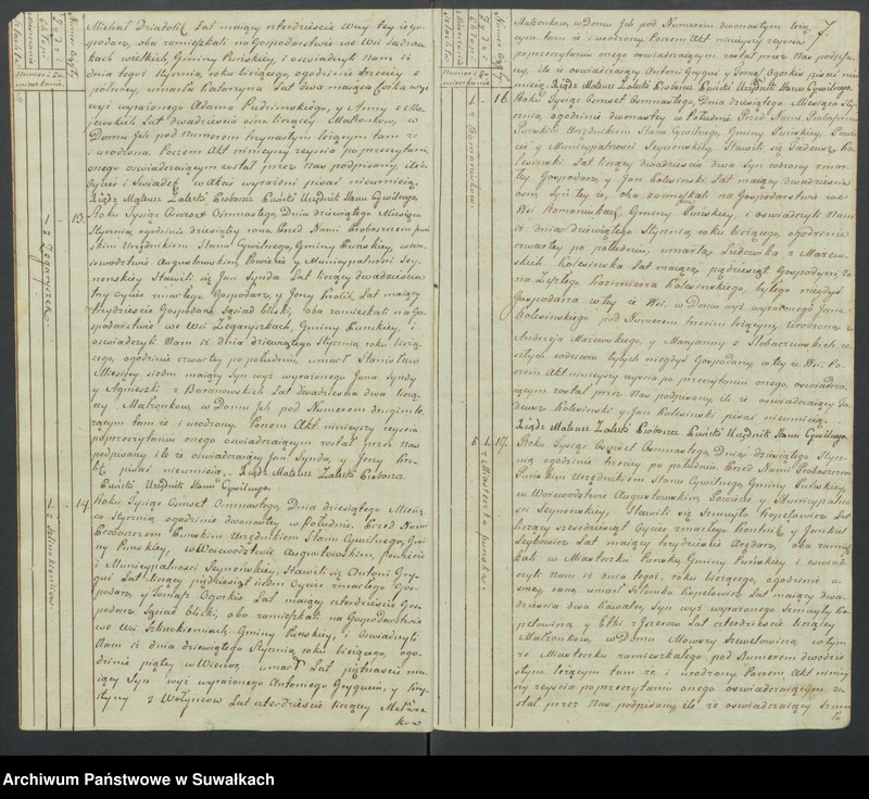 image.from.unit.number "Akta zeszłych gminy puńskiey od 1-go stycznia do dnia ostatniego grudnia 1818 roku."