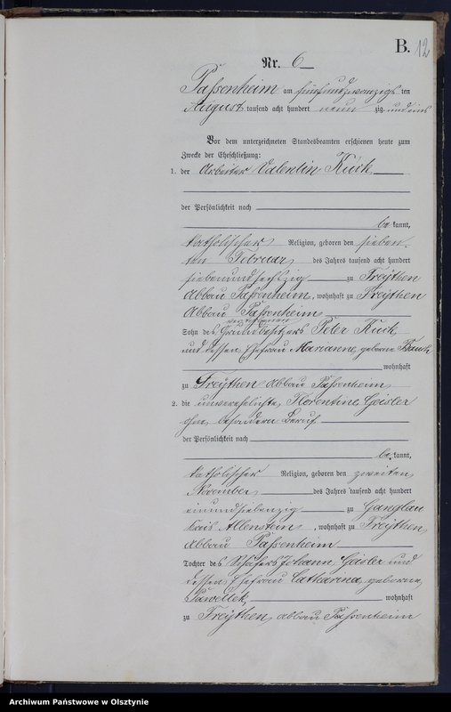 image.from.unit.number "Heiraths-Haupt-Register Nr 1 - 13"